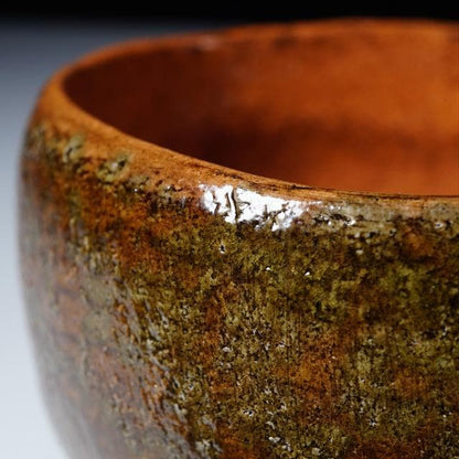 Ohi Toshiro X Chozaemon Amber Glaze Chawan with Kiln Variation