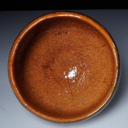Ohi Toshiro X Chozaemon Amber Glaze Chawan with Kiln Variation