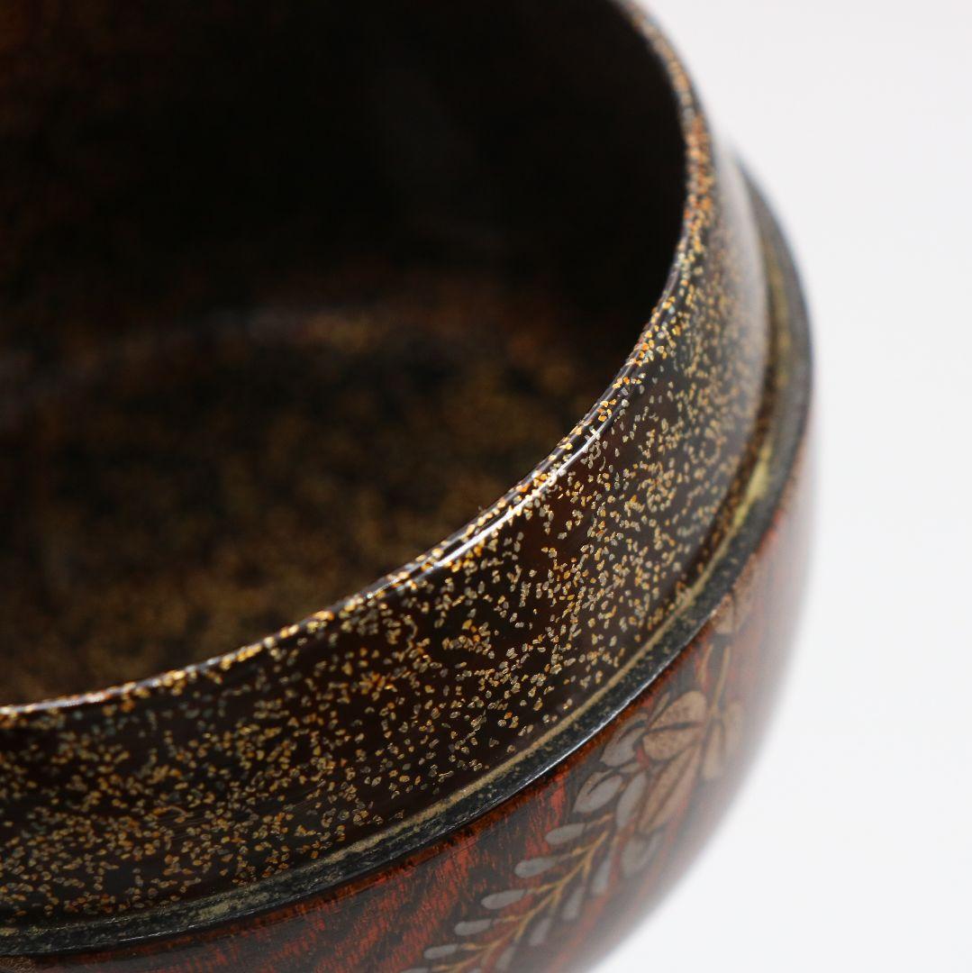 Banura Shogo Hagi Maki-e Hira-Natsume | Wood Grain Body Gold Nashiji Interior | Signed Tomobako