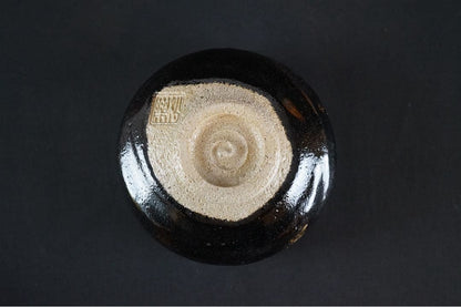 Kenzan-Style Musubi Camellia Matcha Bowl by Hashimoto Jogaku — Kyoto Polychrome Chawan with Tomobako