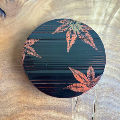 Tantansai-Gonomi Tamukeyama Maki-e Lacquer Kogō Incense Container