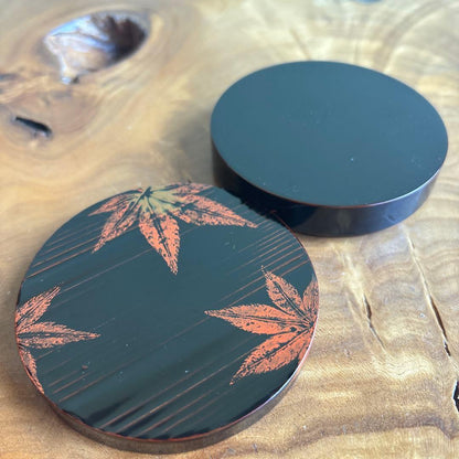 Tantansai-Gonomi Tamukeyama Maki-e Lacquer Kogō Incense Container