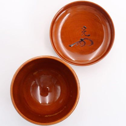 Shunkei-nuri Natsume — Calligraphy by Horiuchi Sokan (Omote Senke), Tomobako