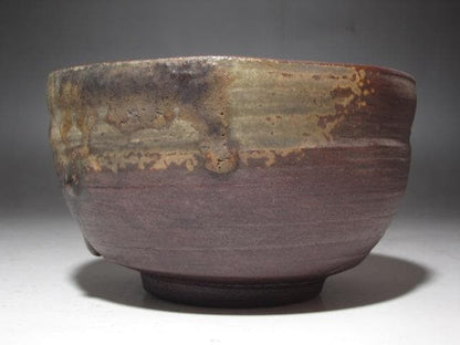Bizen Tea Bowl 'Sennen' by Kaneshige Toyo, Living National Treasure, Inscribed by Urasenke Tantansai XIV, Hidasuki Chawan with Original Tomobako