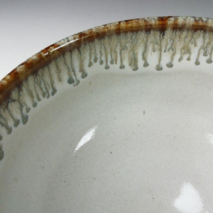 Arita Ware Tea Bowl by Keizan - Cascading Drip Glaze Chawan with Signed Box