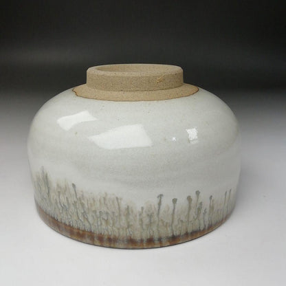 Arita Ware Tea Bowl by Keizan - Cascading Drip Glaze Chawan with Signed Box