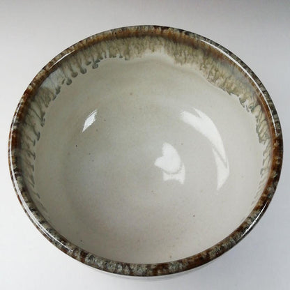 Arita Ware Tea Bowl by Keizan - Cascading Drip Glaze Chawan with Signed Box