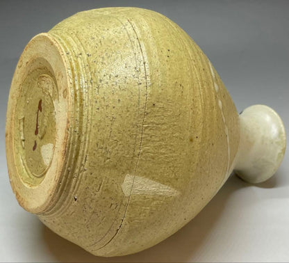 Shinsho-ji Tozu Kiln Vase by Fujimoto Akinari | Abstract Overglaze Enamel Stoneware