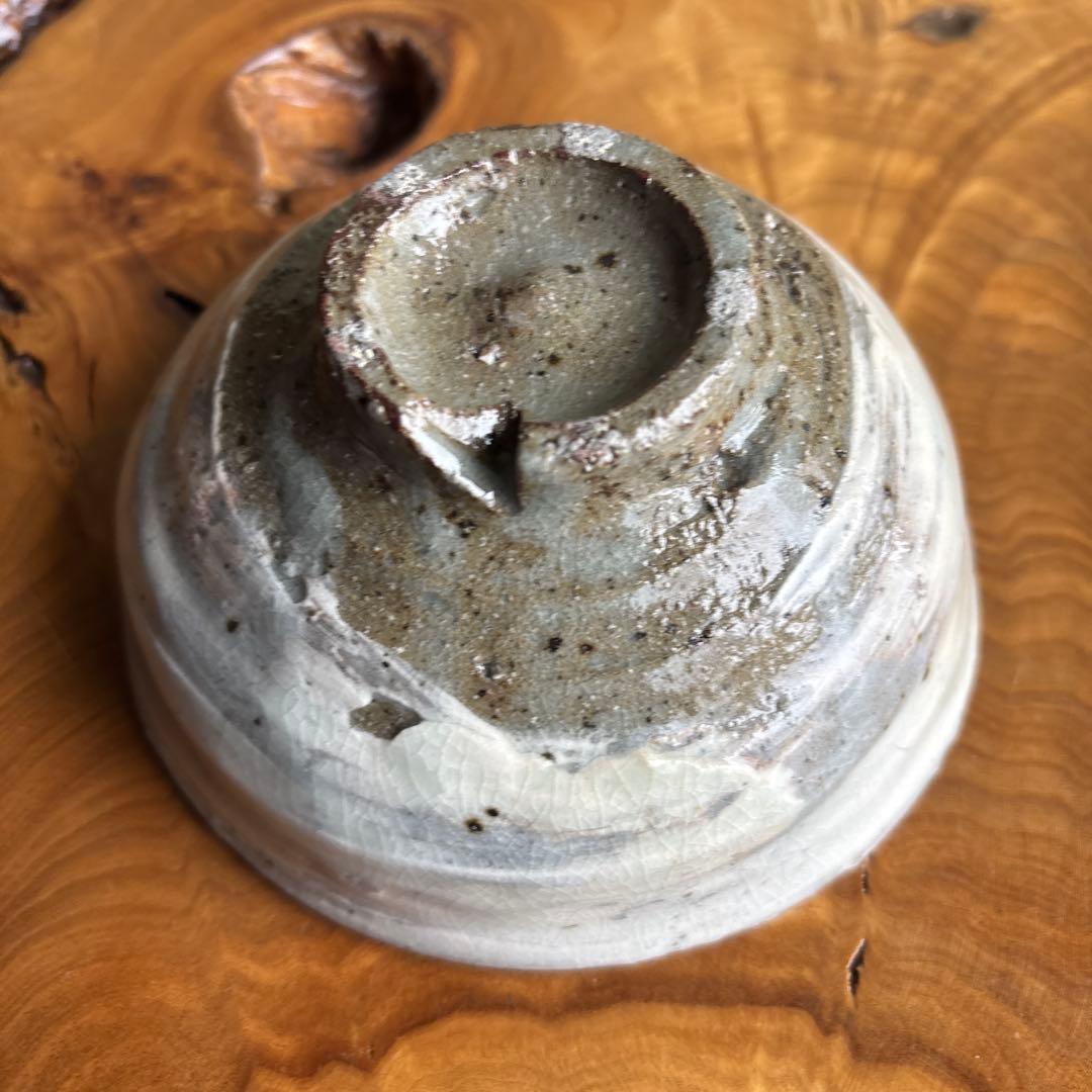 Yasuda Michio Hakeme Tea Bowl — Mitsu-ashi Korean-Style Stoneware Chawan with Tomobako