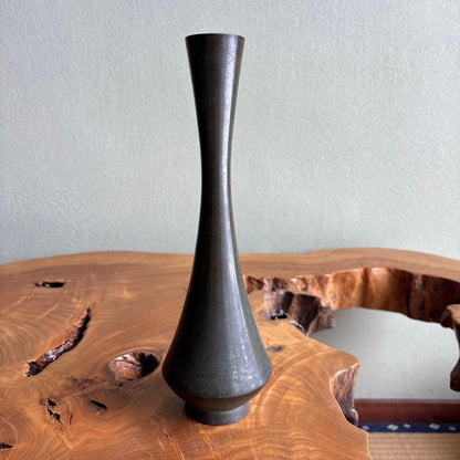 Ichinose Soshin Kodo Bronze Flower Vase Koshi-Ichimonji 27.5cm