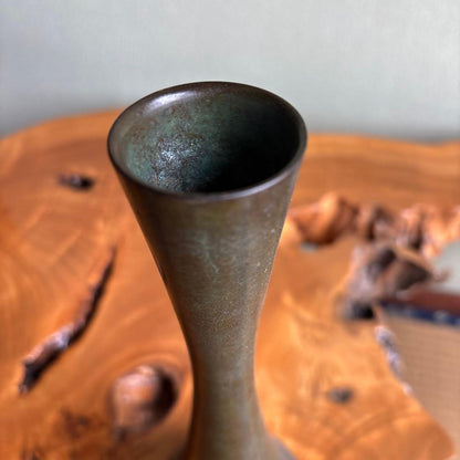 Ichinose Soshin Kodo Bronze Flower Vase Koshi-Ichimonji 27.5cm