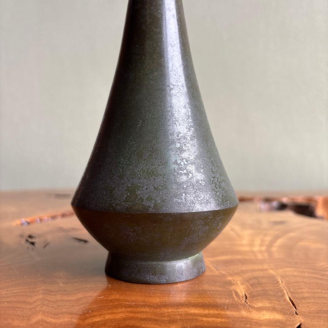 Ichinose Soshin Kodo Bronze Flower Vase Koshi-Ichimonji 27.5cm