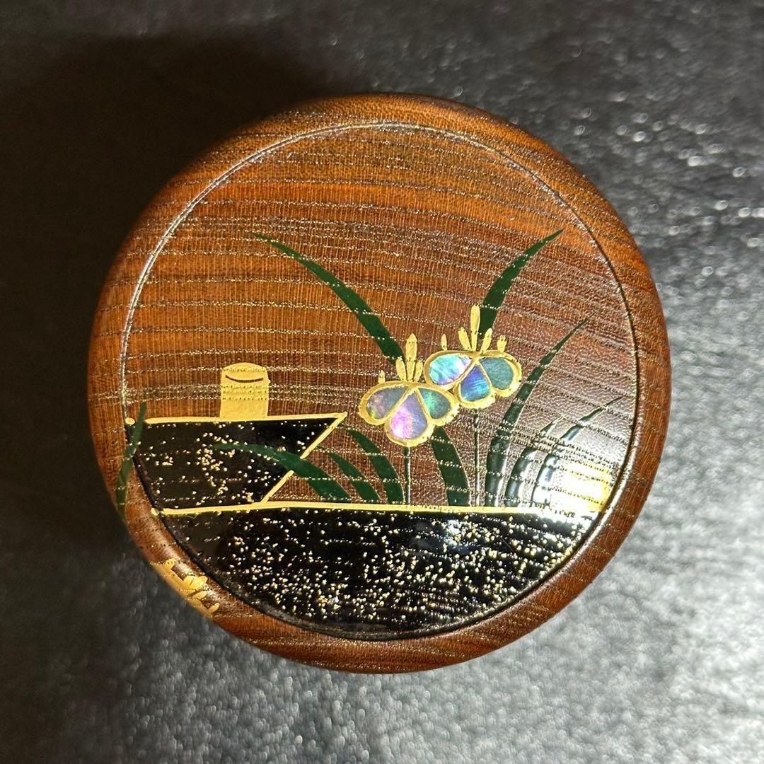 Keyaki Iris Natsume by Tsukishiro Chikura – Japanese Tea Caddy – Raden Art – Japan