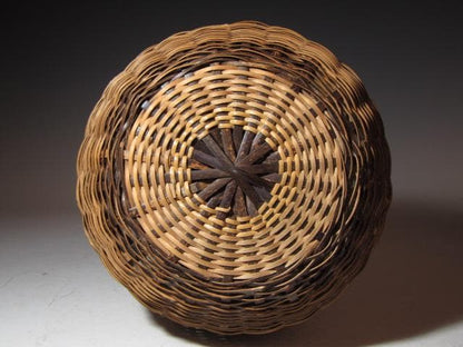 Urasenke Authenticated Bamboo Basket Tangetsu by Rokukansai