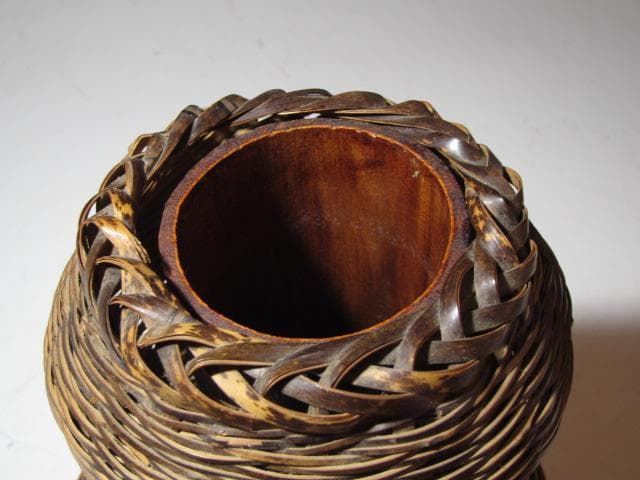 Urasenke Authenticated Bamboo Basket Tangetsu by Rokukansai