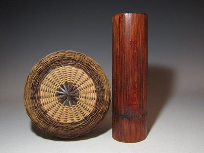 Urasenke Authenticated Bamboo Basket Tangetsu by Rokukansai