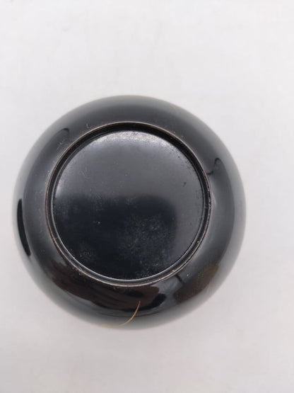 Black Lacquer Natsume by Okamoto Yosai – Chrysanthemum Makie – Japan Art