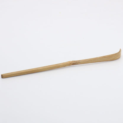 Unno Sōtai Chashaku "An no Tomo" — Susudake Tea Scoop, Matsunaga Gōzan Inscription