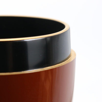 Swallow Maki-e Tame-nuri Lacquer Natsume by Nakamura Takaya — Tea Caddy