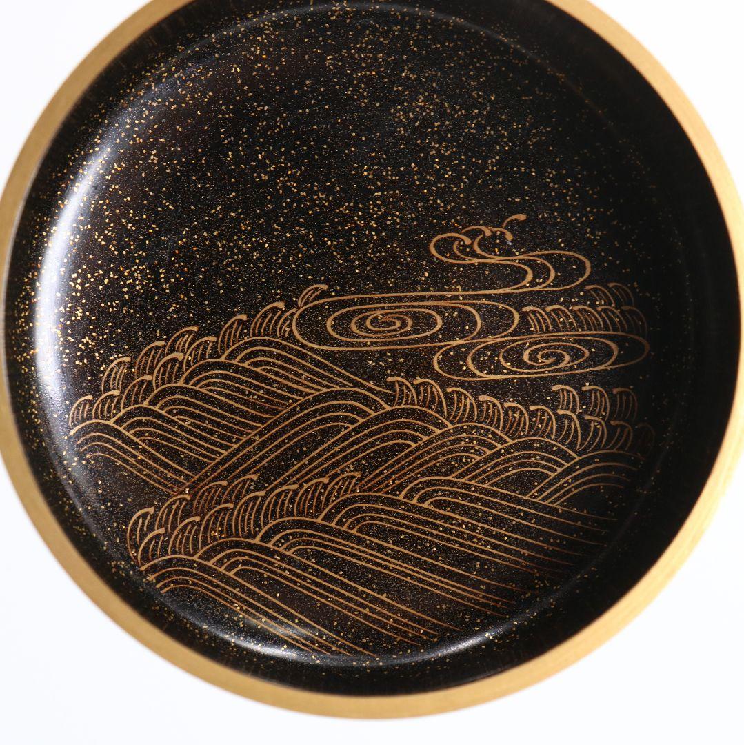 Swallow Maki-e Tame-nuri Lacquer Natsume by Nakamura Takaya — Tea Caddy