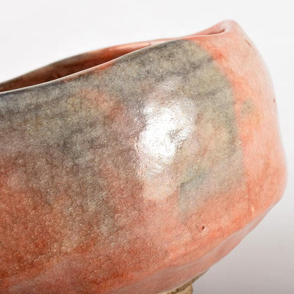 Aka Raku Matcha Bowl Attributed to Raku Ryonyu 9th Generation — Signed Tomobako | Japanese Tea Ceremony Chawan