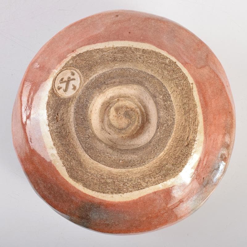 Aka Raku Matcha Bowl Attributed to Raku Ryonyu 9th Generation — Signed Tomobako | Japanese Tea Ceremony Chawan