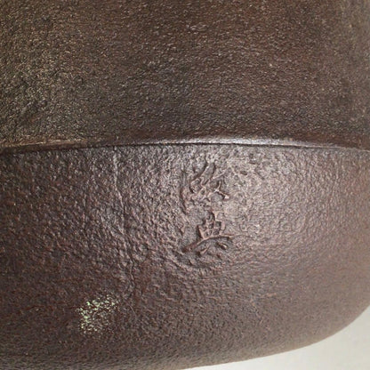 Tedori Chagama by Living National Treasure Takahashi Keitei - Cast Iron Tea Kettle with Box