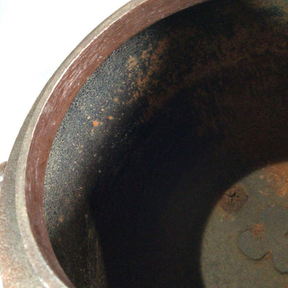 Tedori Chagama by Living National Treasure Takahashi Keitei - Cast Iron Tea Kettle with Box