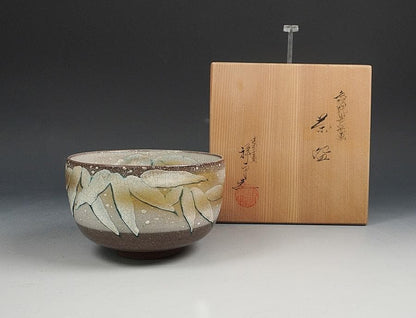 Sugita Shohei — Kenzan-style Snow Bamboo Matcha Bowl, Seikanji Kiln Kyoto
