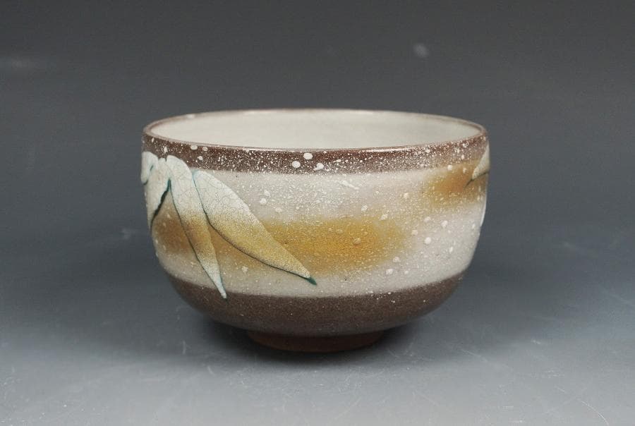 Sugita Shohei — Kenzan-style Snow Bamboo Matcha Bowl, Seikanji Kiln Kyoto