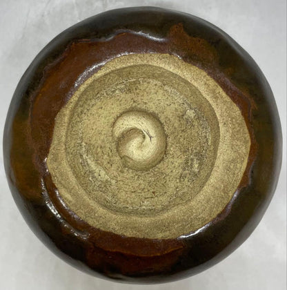 Fujii Yoyosei Tokoname Chawan | Vivid Vermillion Fire Glaze | Square Mouth Tea Bowl | Signed Tomobako