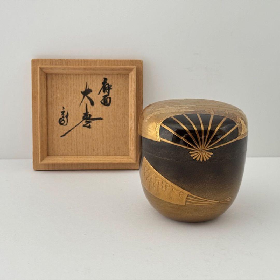 Joan — Senmen Maki-e O-Natsume with Houn-sai (Urasenke 15th) Box Inscription