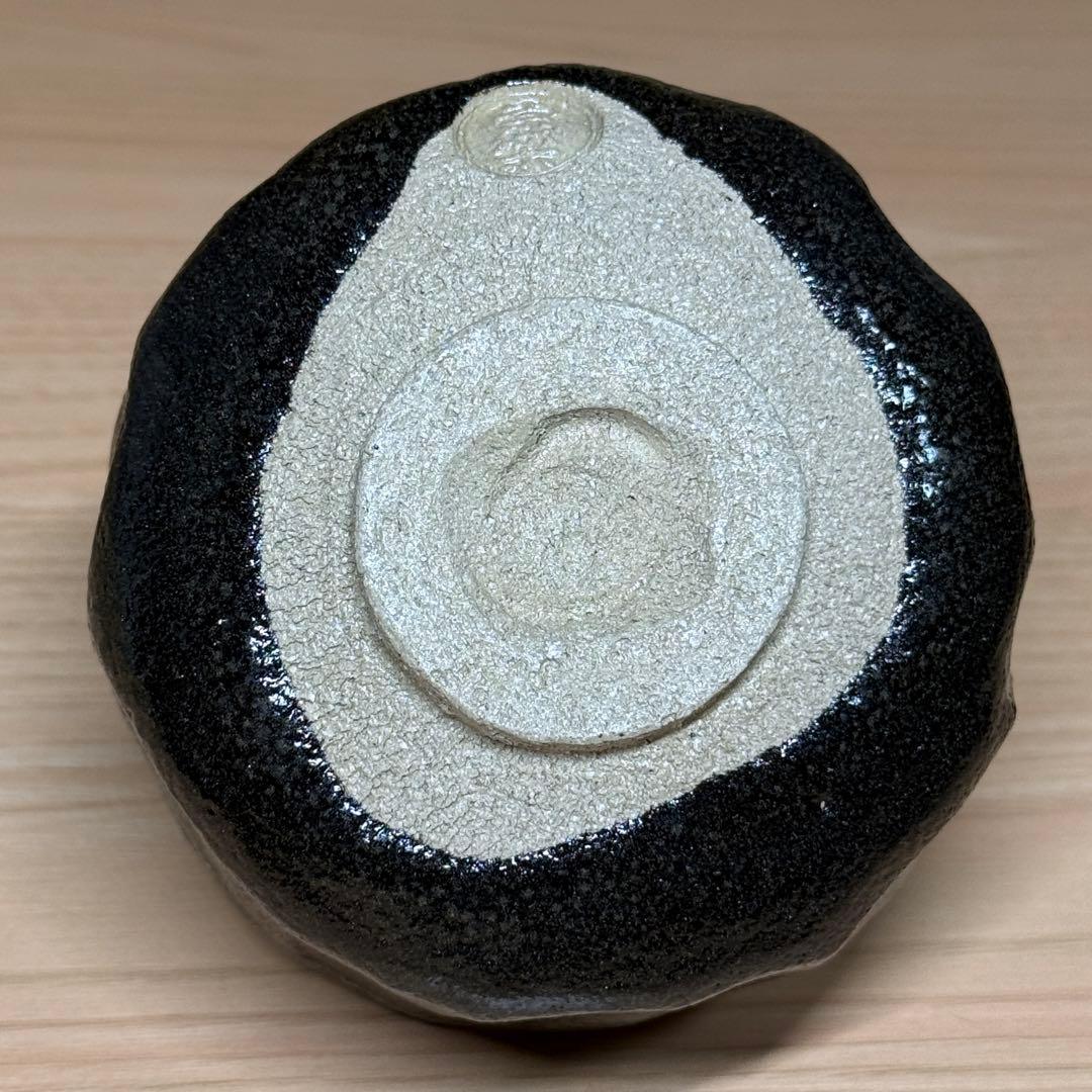 Black Raku Chawan by Higaki Soraku — Keiraku Kiln Matcha Bowl with Tomobako