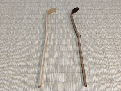 Daitokuji Zen Tea Scoop Set — Onozawa Kankai & Kobayashi Taigen Chashaku Pair