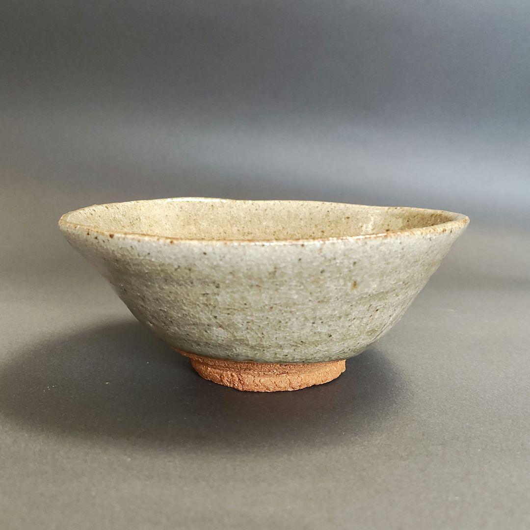 Asai Junsuke Karatsu Tea Bowl - Wide Togasa Form Ash Glazed Chawan