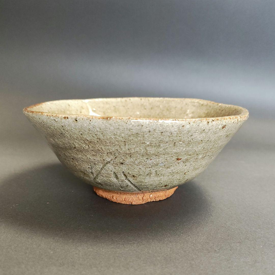 Asai Junsuke Karatsu Tea Bowl - Wide Togasa Form Ash Glazed Chawan