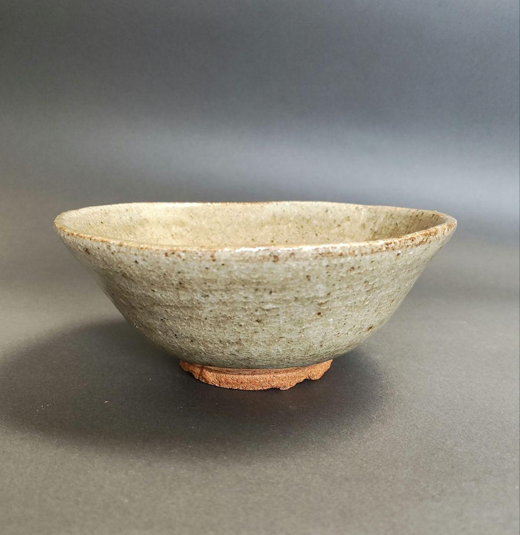 Asai Junsuke Karatsu Tea Bowl - Wide Togasa Form Ash Glazed Chawan