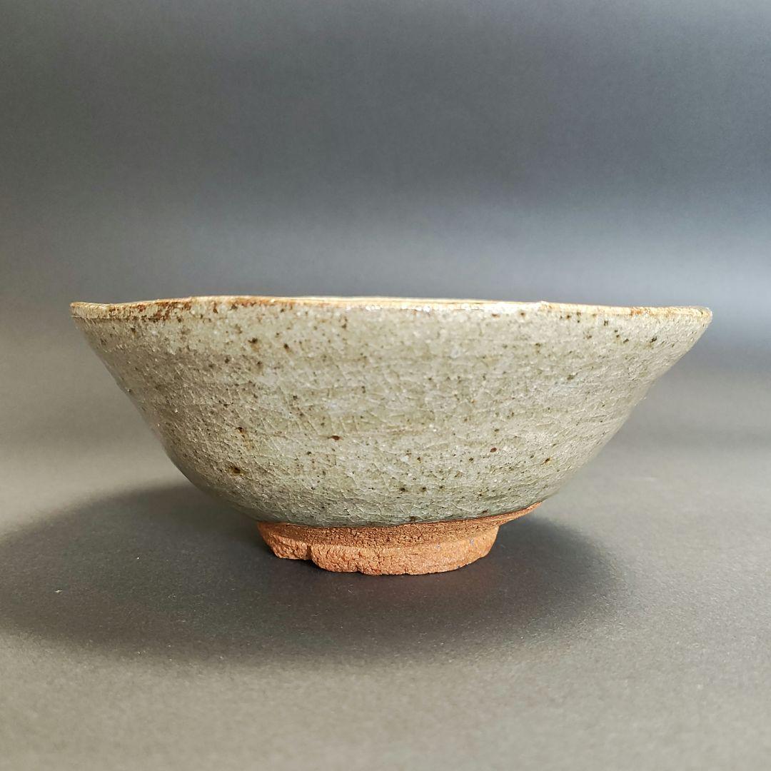 Asai Junsuke Karatsu Tea Bowl - Wide Togasa Form Ash Glazed Chawan