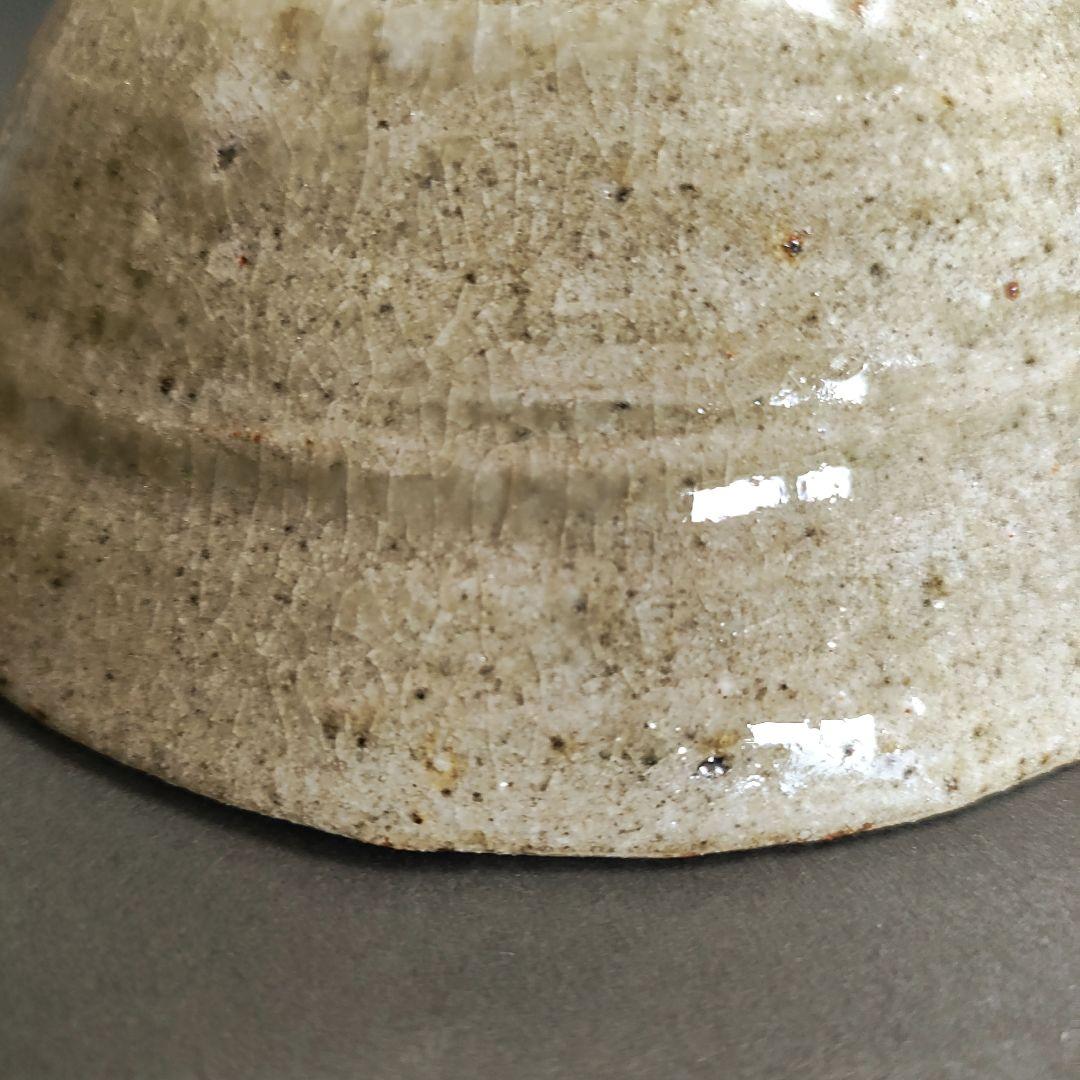 Asai Junsuke Karatsu Tea Bowl - Wide Togasa Form Ash Glazed Chawan