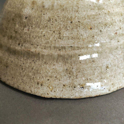 Asai Junsuke Karatsu Tea Bowl - Wide Togasa Form Ash Glazed Chawan