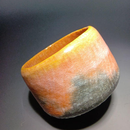 Sasaki Shoraku Raku Chawan 'Toki Akari' Sunset Gradation Tea Bowl