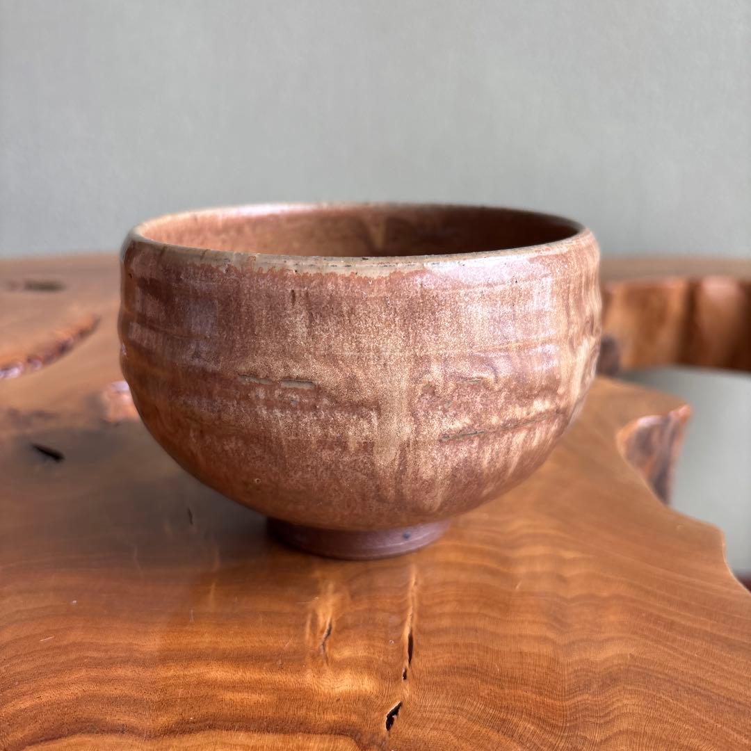 Tamba Ware Matcha Bowl by Ichino Isaku — Natural Ash Glaze, Signed Wood Box