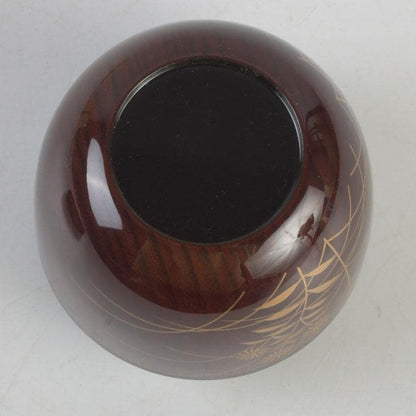 Autumn Grass Natsume by Tanaka Soryo – Japanese Tea Caddy – Raden Lacquer – Japan