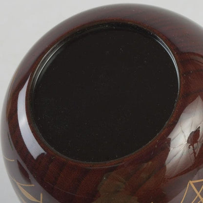 Autumn Grass Natsume by Tanaka Soryo – Japanese Tea Caddy – Raden Lacquer – Japan
