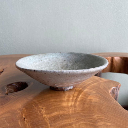 Takatsuru Jun Celadon Hira-Chawan — Kannon-do-yaki Junchiku Kiln