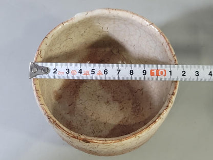 Hagi Ware Tea Bowl by Hirose Tanga - Gyokuhozan Kiln White Chawan with Signed Box