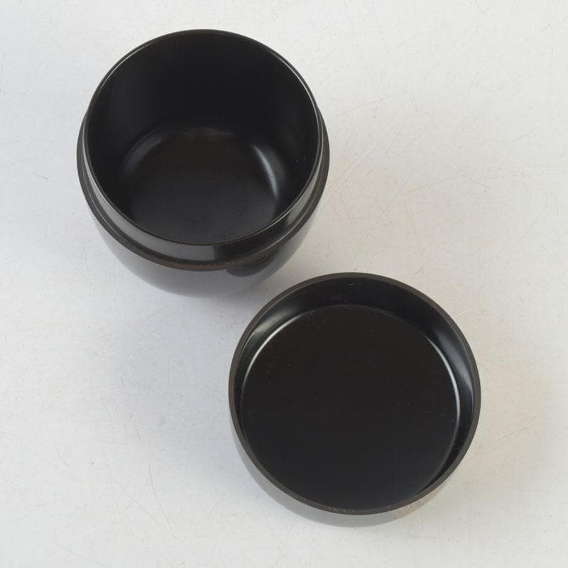 Wajima Lacquer Natsume Tea Caddy with Willow Maki-e by Okazawa Kiko — Signed Tomobako