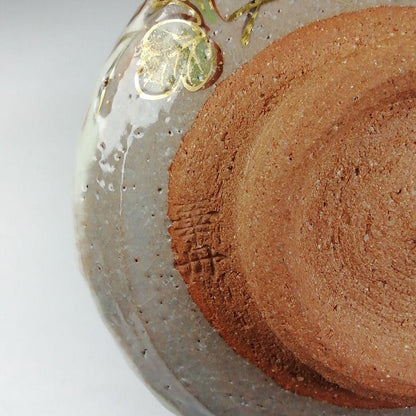 Kenzan-Style Chrysanthemum Fence Tea Bowl by Okino Kashu — Kiku-Magaki Overglaze Enamel Chawan