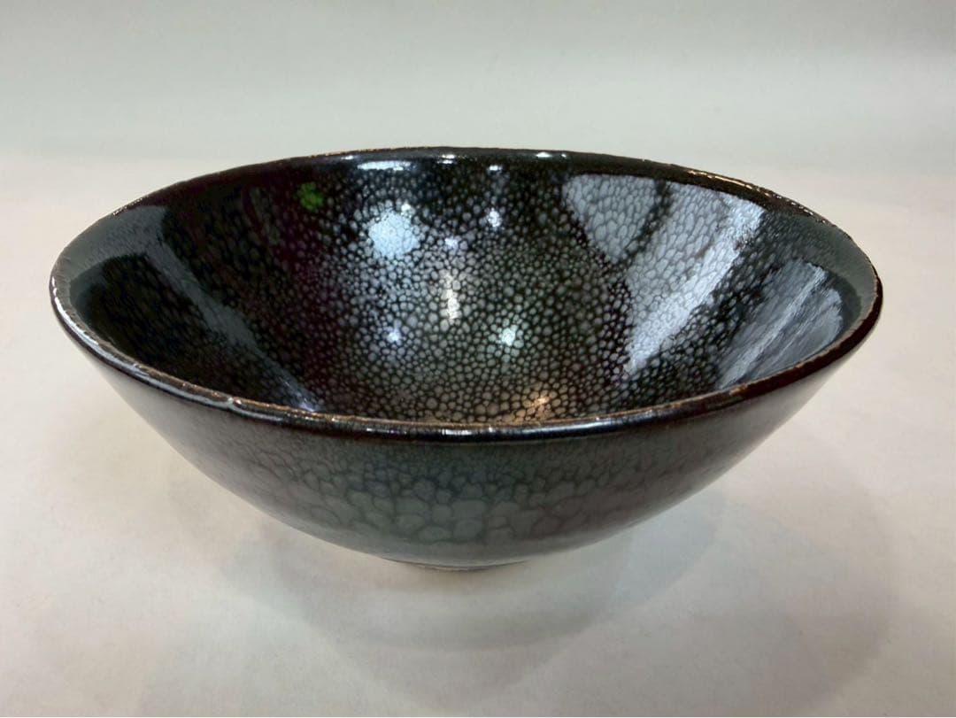 Kimura Yoshihiro Yuteki-yu Tea Bowl — Oil-Spot Glaze, Tomobako