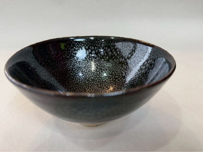 Kimura Yoshihiro Yuteki-yu Tea Bowl — Oil-Spot Glaze, Tomobako